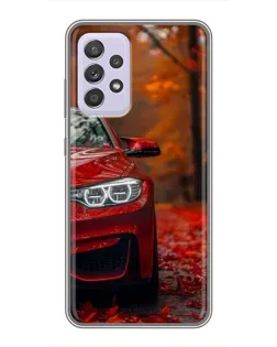 Чехол для Samsung Galaxy A52 с картинкой «Осенняя BMW M4»