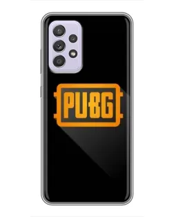 Чехол для Samsung Galaxy A52 с картинкой «PUBG — рамка лого»