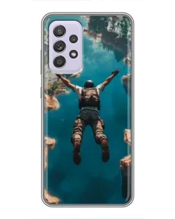 Чехол для Samsung Galaxy A52 с картинкой «PUBG — свободное падение»