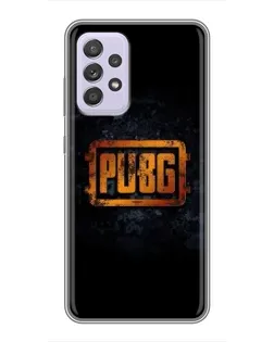 Чехол для Samsung Galaxy A52 с картинкой «PUBG — золотой логотип»
