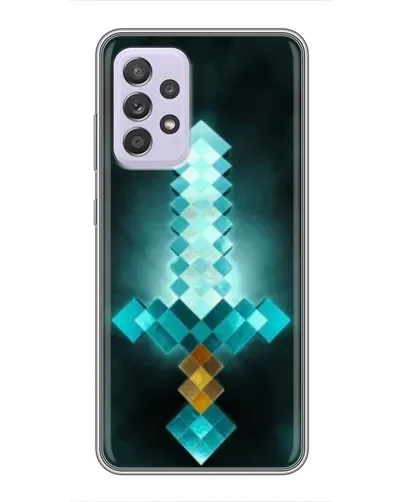 Чехол для Samsung Galaxy A52 с картинкой «Алмазный меч неон» Чехол для Samsung Galaxy A52 с картинкой «Алмазный меч неон»