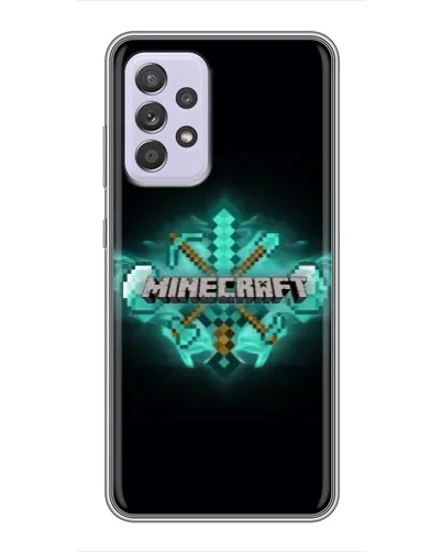 Чехол для Samsung Galaxy A52 с картинкой «Minecraft Diamond лого» Чехол для Samsung Galaxy A52 с картинкой «Minecraft Diamond лого»