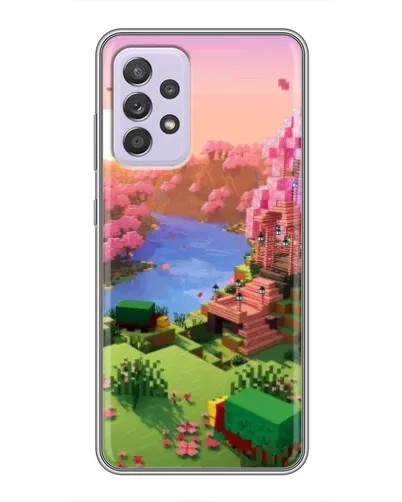 Чехол для Samsung Galaxy A52 с картинкой «Розовое дерево Minecraft» Чехол для Samsung Galaxy A52 с картинкой «Розовое дерево Minecraft»