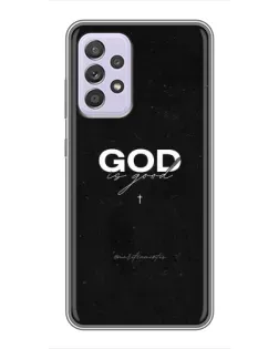 Чехол для Samsung Galaxy A52 с картинкой «GOD — Бог над всем»