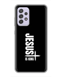 Чехол для Samsung Galaxy A52 с картинкой «Вертикаль веры Jesus»