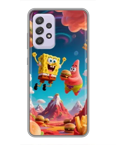 Чехол для Samsung Galaxy A52 с картинкой «Космический фастфуд»