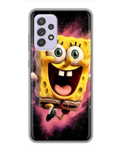 Чехол для Samsung Galaxy A52 с картинкой «Взрывной Спанч Боб»