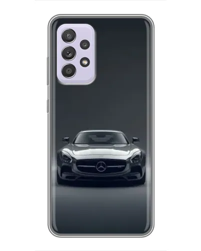 Чехол для Samsung Galaxy A52 с картинкой «Mercedes на черном»