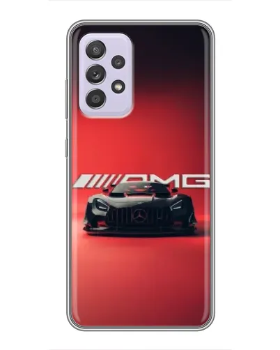 Чехол для Samsung Galaxy A52 с картинкой «Mercedes AMG — красная линия»