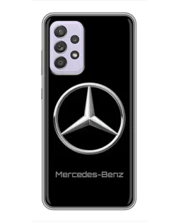 Чехол для Samsung Galaxy A52 с картинкой «Mercedes Silver Logo»