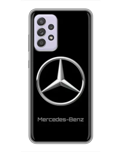 Чехол для Samsung Galaxy A52 с картинкой «Mercedes Silver Logo»