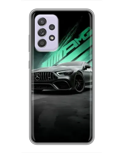 Чехол для Samsung Galaxy A52 с картинкой «Темный Mercedes AMG»