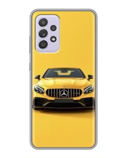 Чехол для Samsung Galaxy A52 с картинкой «Желтый Mercedes GT»