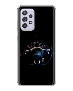 Чехол для Samsung Galaxy A52 с картинкой «Салон Audi — руль» Чехол для Samsung Galaxy A52 с картинкой «Салон Audi — руль»