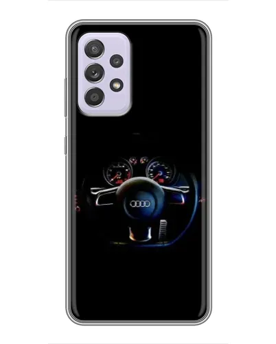 Чехол для Samsung Galaxy A52 с картинкой «Салон Audi — руль»