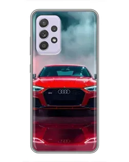 Чехол для Samsung Galaxy A52 с картинкой «Audi RS — красный стиль»