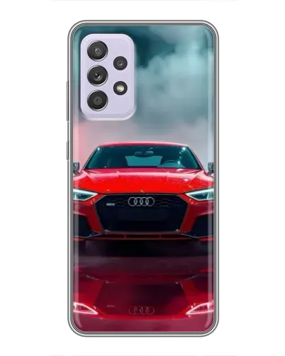 Чехол для Samsung Galaxy A52 с картинкой «Audi RS — красный стиль»