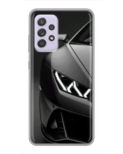 Чехол для Samsung Galaxy A52 с картинкой «Lamborghini фары детализация»