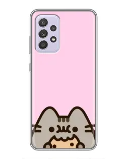Чехол для Samsung Galaxy A52 с картинкой «Pusheen и печенье» Чехол для Samsung Galaxy A52 с картинкой «Pusheen и печенье»