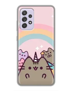 Чехол для Samsung Galaxy A52 с картинкой «Единорог Pusheen»