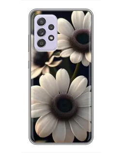 Чохол для Samsung Galaxy A52 з картинкою «Білі маргаритки макро»