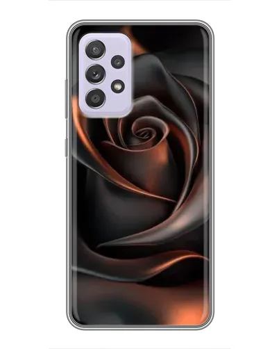 Чохол для Samsung Galaxy A52 з картинкою «Шовкова чорна троянда»