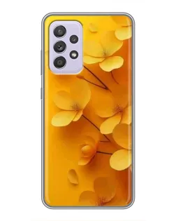 Чохол для Samsung Galaxy A52 з картинкою «Золоті пелюстки»