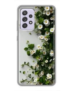Чохол для Samsung Galaxy A52 з картинкою «Гілка дрібних білих квітів»