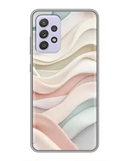 Чехол для Samsung Galaxy A52 с картинкой «Пастельные нежные волны»