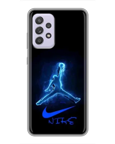 Чехол для Samsung Galaxy A52s 5G (A528) с картинкой «Jordan Neon Blue»