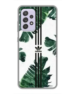 Чехол для Samsung Galaxy A52s 5G (A528) с картинкой «Пальмовые листья адидас»