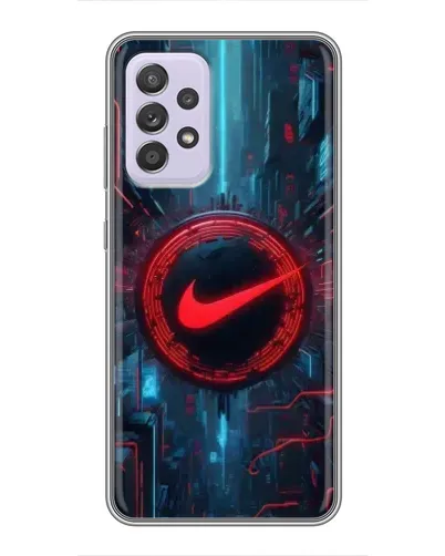 Чехол для Samsung Galaxy A52s 5G (A528) с картинкой «Техногенный стиль Nike»