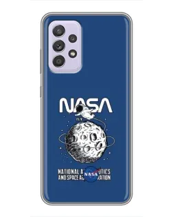 Чехол для Samsung Galaxy A52s 5G (A528) с картинкой «NASA — лунная миссия»