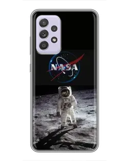 Чехол для Samsung Galaxy A52s 5G (A528) с картинкой «Астронавт на Луне»