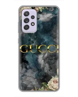 Чехол для Samsung Galaxy A52s 5G (A528) с картинкой «Абстрактные цветы Gucci»