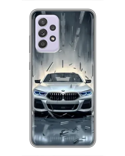 Чехол для Samsung Galaxy A52s 5G (A528) с картинкой «BMW в свете фар»