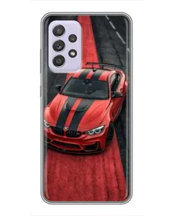 Чехол для Samsung Galaxy A52s 5G (A528) с картинкой «BMW на красной дорожке»