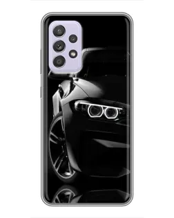 Чохол для Samsung Galaxy A52s 5G (A528) з картинкою «Чорна BMW — профіль»