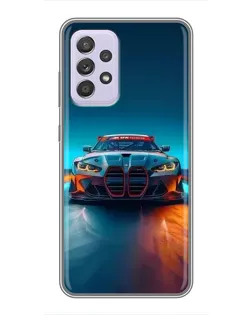 Чохол для Samsung Galaxy A52s 5G (A528) з картинкою «BMW — вогні неону»