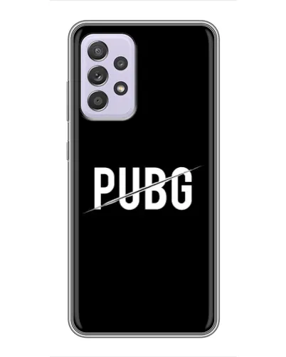 Чехол для Samsung Galaxy A52s 5G (A528) с картинкой «PUBG — белый логотип»