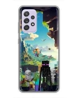 Чохол для Samsung Galaxy A52s 5G (A528) з картинкою «Ендермен у лісі»