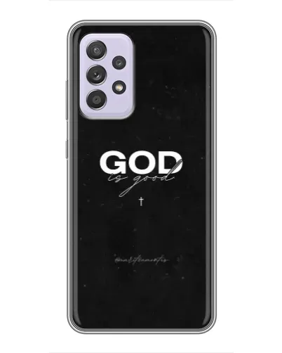 Чехол для Samsung Galaxy A52s 5G (A528) с картинкой «GOD — Бог над всем»