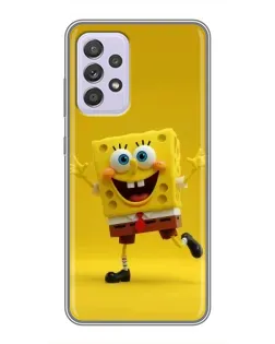 Чехол для Samsung Galaxy A52s 5G (A528) с картинкой «Позитивный Губка Боб»