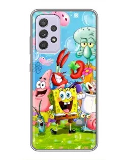 Чехол для Samsung Galaxy A52s 5G (A528) с картинкой «Губка Боб и друзья»