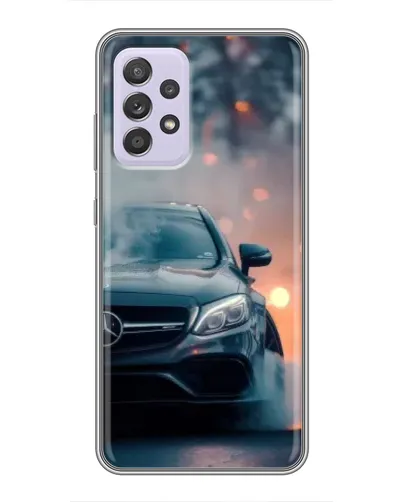 Чехол для Samsung Galaxy A52s 5G (A528) с картинкой «Mercedes — ночной город»