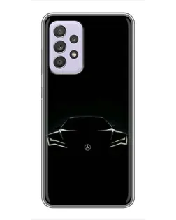 Чохол для Samsung Galaxy A52s 5G (A528) з картинкою «Mercedes — силует авто»