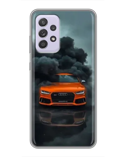 Чехол для Samsung Galaxy A52s 5G (A528) с картинкой «Audi в облаках дыма»