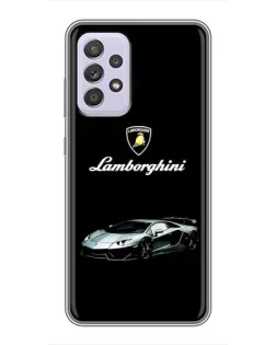 Чехол для Samsung Galaxy A52s 5G (A528) с картинкой «Логотип Lamborghini классика»