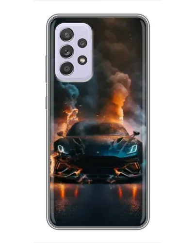 Чехол для Samsung Galaxy A52s 5G (A528) с картинкой «Lamborghini дымная эстетика»