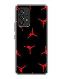Чехол для Samsung Galaxy A53 (5G) с картинкой «Jordan Red Pattern»